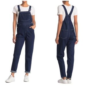 We Wore What Basic Overalls Dark Wash